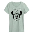 thumbnail image 1 of Disney - Sketch Head Minnie - Women's Short Sleeve Graphic T-Shirt, 1 of 3