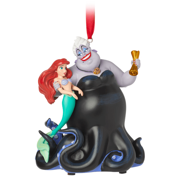 Disney Sketchbook Ursula and Ariel Singing Magic Ornament The Little Mermaid New