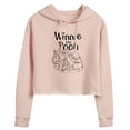 thumbnail image 1 of Disney - Sketched Character Group - Juniors Cropped Pullover Hoodie, 1 of 4