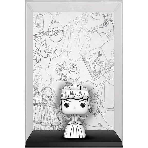 Disney Sketched Cinderella Pop! Cover Art Figure with Case