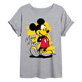 thumbnail image 1 of Disney - Sketchy Mickey - Womens Oversized Graphic T-Shirt, 1 of 4