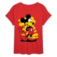 thumbnail image 1 of Disney - Sketchy Mickey - Womens Oversized Graphic T-Shirt, 1 of 4