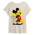 thumbnail image 1 of Disney - Sketchy Mickey - Womens Oversized Graphic T-Shirt, 1 of 4