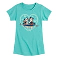 thumbnail image 1 of Disney - Ski Lift Heart - Toddler & Youth Girls Short Sleeve Graphic T-Shirt, 1 of 5