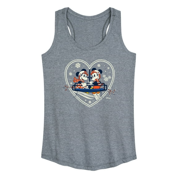 Disney - Ski Lift Heart - Women's Racerback Tank Top