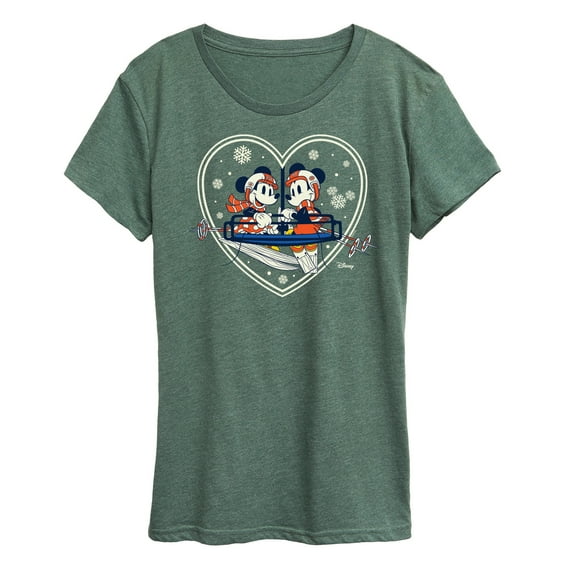 Disney - Ski Lift Heart - Women's Short Sleeve Graphic T-Shirt