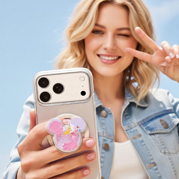 Disney Sleeping Beauty Aurora , Disney Princess Inspired Mickey Ear , Cute Princess Phone Grip, Cartoon Fan Gift UNAN04-4
