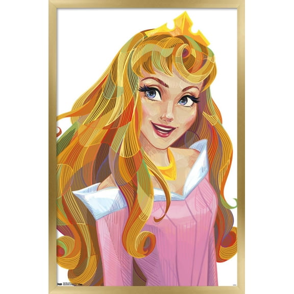 Disney Sleeping Beauty - Aurora - Stylized Wall Poster, 14.725" x 22.375" Framed