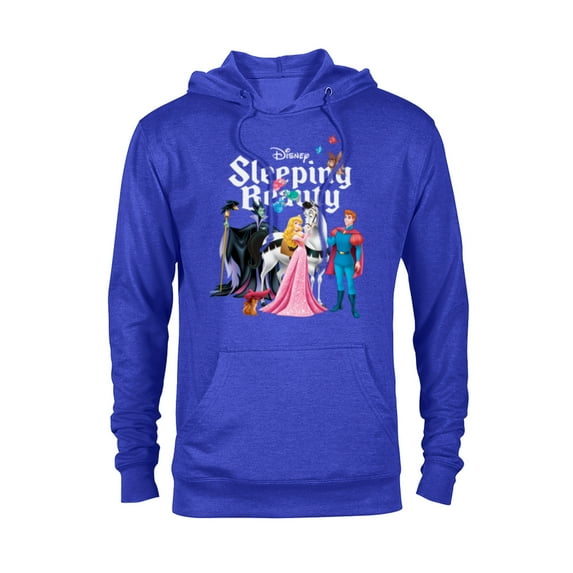 Disney Sleeping Beauty Characters T-Shirt - Pullover Hoodie for Adults - Customized-Royal Heather