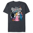thumbnail image 1 of Disney Sleeping Beauty Characters T-Shirt- Short Sleeve Blended T-Shirt for Adults - Customized-Navy Heather, 1 of 5