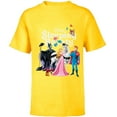 thumbnail image 1 of Disney Sleeping Beauty Characters T-Shirt - Short Sleeve T-Shirt for Kids - Customized-Yellow, 1 of 5