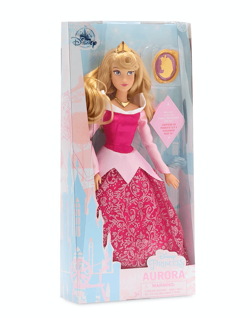 Disney Sleeping Beauty Classic Doll with Pendant Aurora New with