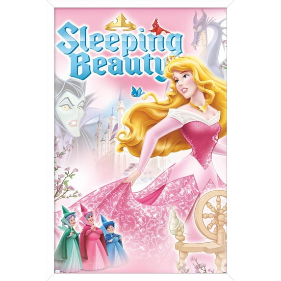 Disney Sleeping Beauty - Cover Wall Poster, 14.725" x 22.375" Framed