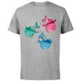 thumbnail image 1 of Disney Sleeping Beauty Good Fairies Flora Fauna Merryweather - Short Sleeve Cotton T-Shirt for Adults - Customized-Athletic Heather, 1 of 5