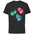 thumbnail image 1 of Disney Sleeping Beauty Good Fairies Flora Fauna Merryweather - Short Sleeve Cotton T-Shirt for Adults - Customized-Black, 1 of 5