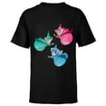 thumbnail image 1 of Disney Sleeping Beauty Good Fairies Flora Fauna Merryweather - Short Sleeve T-Shirt for Kids - Customized-Black, 1 of 5
