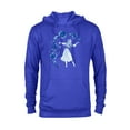 thumbnail image 1 of Disney Sleeping Beauty Princess Aurora Blue Flowers T-Shirt - Pullover Hoodie for Adults - Customized-Royal Heather, 1 of 5