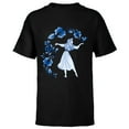 thumbnail image 1 of Disney Sleeping Beauty Princess Aurora Blue Flowers T-Shirt - Short Sleeve T-Shirt for Kids - Customized-Black, 1 of 5