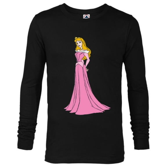 Disney Sleeping Beauty Princess Aurora Classic T-Shirt - Long Sleeve T-Shirt for Men - Customized-Black