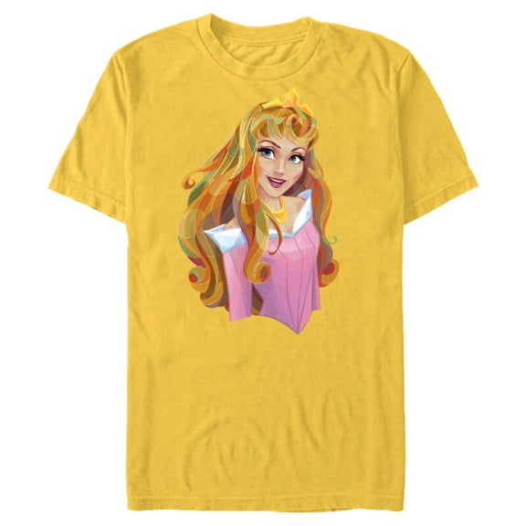 Disney Sleeping Beauty Princess Aurora Graphic T-Shirt- Short Sleeve Blended T-Shirt for Adults - Customized-Putty Snow Heather