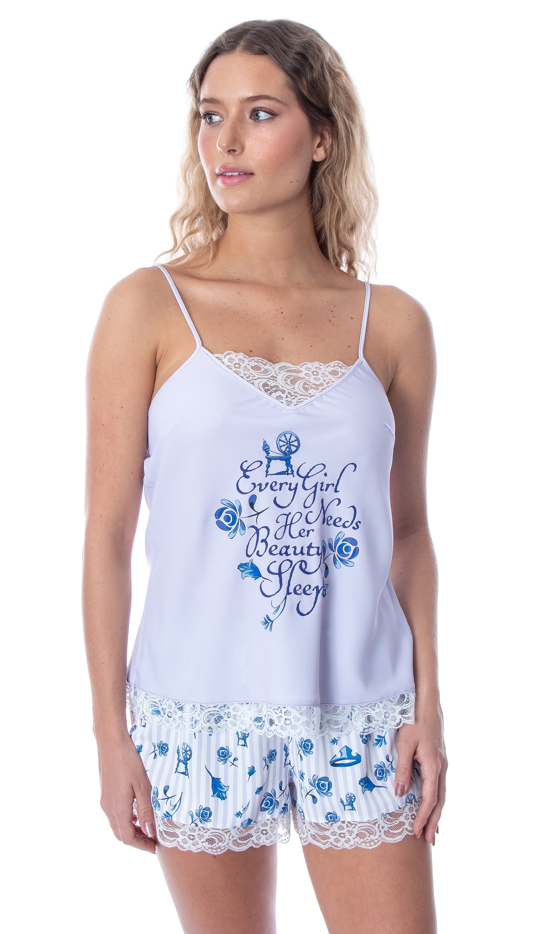 Disney Sleeping Beauty Women's Needs Her Beauty Sleep Lace Cami Pajama ...