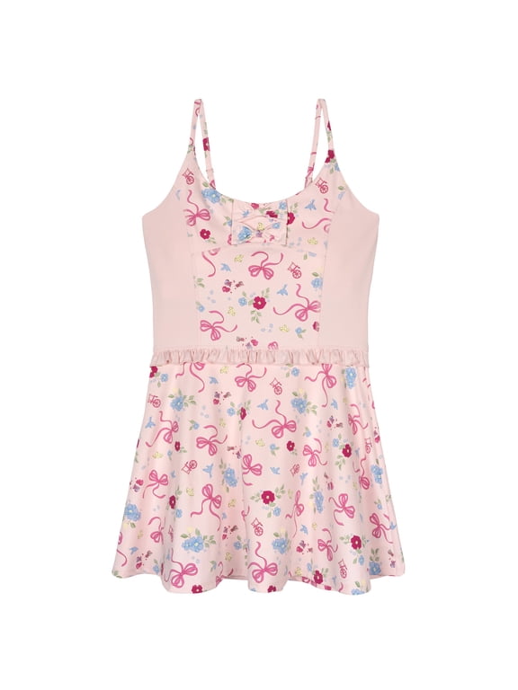 Sleeping Beauty Women's Sleeveless Athletic Skater Dress Light Pink Aurora