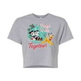 thumbnail image 1 of Disney - Sleigh Ride Together - Juniors Cropped Cotton Blend T-Shirt, 1 of 5
