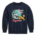 thumbnail image 1 of Disney - Mickey, Minnie, & Pluto Sleigh Ride Together Christmas - Toddler & Youth Crewneck Fleece Sweatshirt, 1 of 5