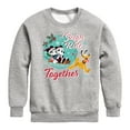 thumbnail image 1 of Disney - Mickey, Minnie, & Pluto Sleigh Ride Together Christmas - Toddler & Youth Crewneck Fleece Sweatshirt, 1 of 5