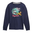 thumbnail image 1 of Disney - Mickey, Minnie, & Pluto Sleigh Ride Together Christmas - Toddler & Youth Long Sleeve Graphic T-Shirt, 1 of 5