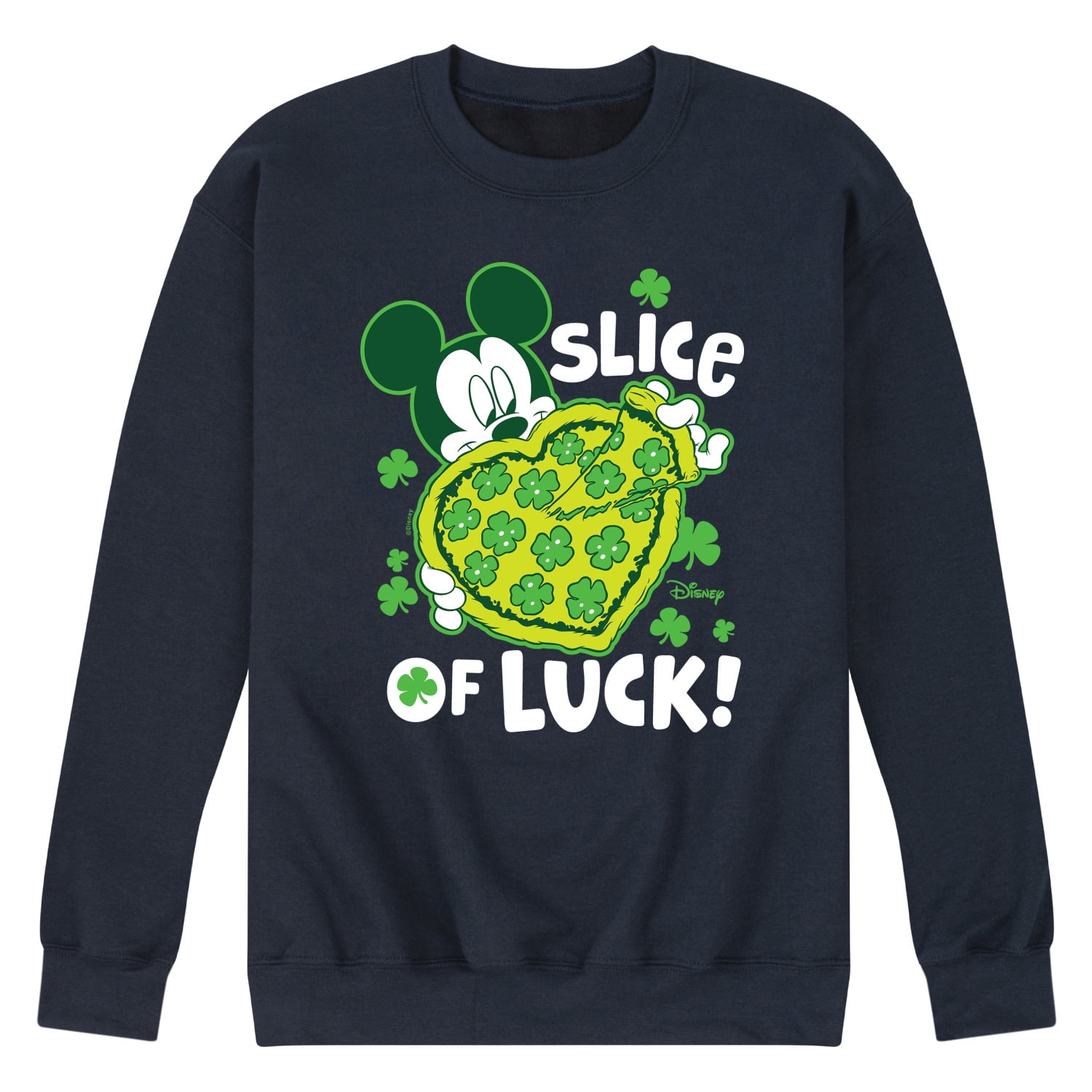 Disney - Slice Of Luck - Men's Crew Neck Fleece Pullover - Walmart.com