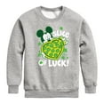 thumbnail image 1 of Disney - Slice Of Luck - Toddler And Youth Crewneck Fleece Sweatshirt, 1 of 5
