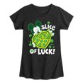 thumbnail image 1 of Disney - Slice Of Luck - Toddler And Youth Girls Short Sleeve Graphic T-Shirt, 1 of 5