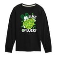 thumbnail image 1 of Disney - Slice Of Luck - Toddler And Youth Long Sleeve Graphic T-Shirt, 1 of 5