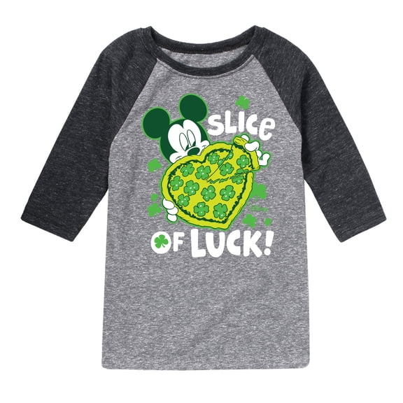 Disney - Slice Of Luck - Toddler And Youth Raglan Graphic T-Shirt