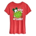 thumbnail image 1 of Disney - Slice Of Luck - Women's Short Sleeve Graphic T-Shirt, 1 of 5