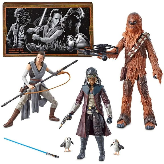 Star Wars Galaxy's Edge Black Series Smugglers Run 6" Figure 4-Pack Theme Park Exclusive NEW factory sealed