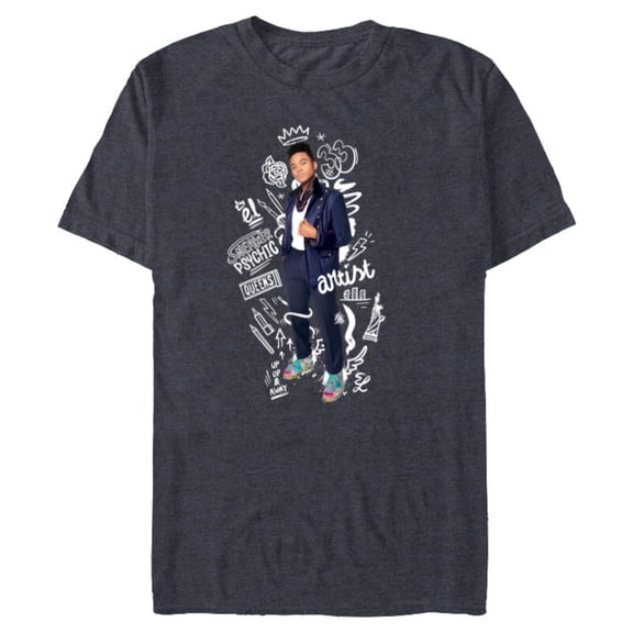 Disney Sneakerella El Sneaker Psychic Artist - Short Sleeve Blended T-Shirt for Adults - Customized-Navy Heather