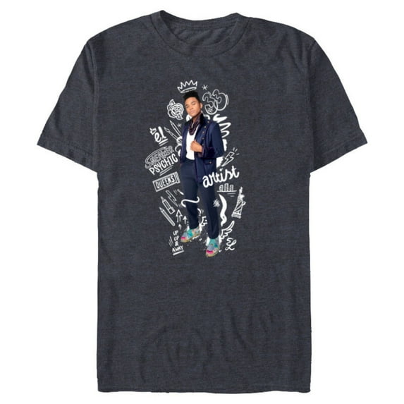 Disney Sneakerella El Sneaker Psychic Artist - Short Sleeve Blended T-Shirt for Adults - Customized-Navy Heather