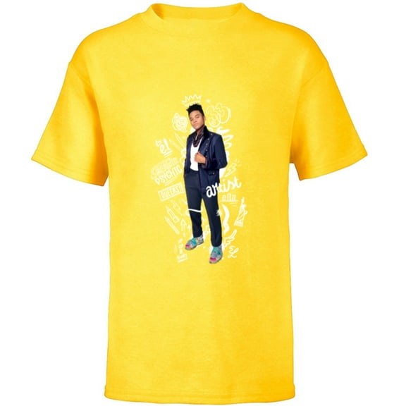 Disney Sneakerella El Sneaker Psychic Artist - Short Sleeve T-Shirt for Kids - Customized-Yellow