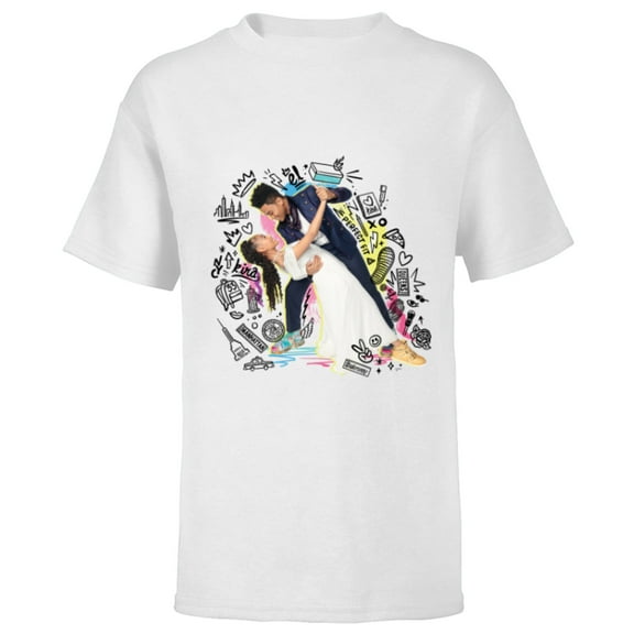 Disney Sneakerella El and Kira Dance - Short Sleeve T-Shirt for Kids - Customized-White