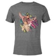 thumbnail image 1 of Disney Sneakerella El and Kira King Jump - Short Sleeve Blended T-Shirt for Adults - Customized-Dark Heather, 1 of 5