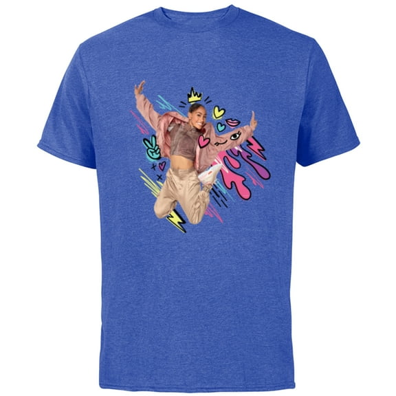 Disney Sneakerella El and Kira King Jump - Short Sleeve Cotton T-Shirt for Adults - Customized-Royal Heather