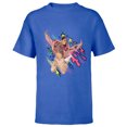 thumbnail image 1 of Disney Sneakerella El and Kira King Jump - Short Sleeve T-Shirt for Kids - Customized-Royal, 1 of 5