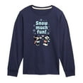 thumbnail image 1 of Disney - Snow Much Fun - Toddler & Youth Long Sleeve Graphic T-Shirt, 1 of 5