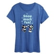 thumbnail image 1 of Disney - Snow Much Fun - Women's Short Sleeve Graphic T-Shirt, 1 of 4