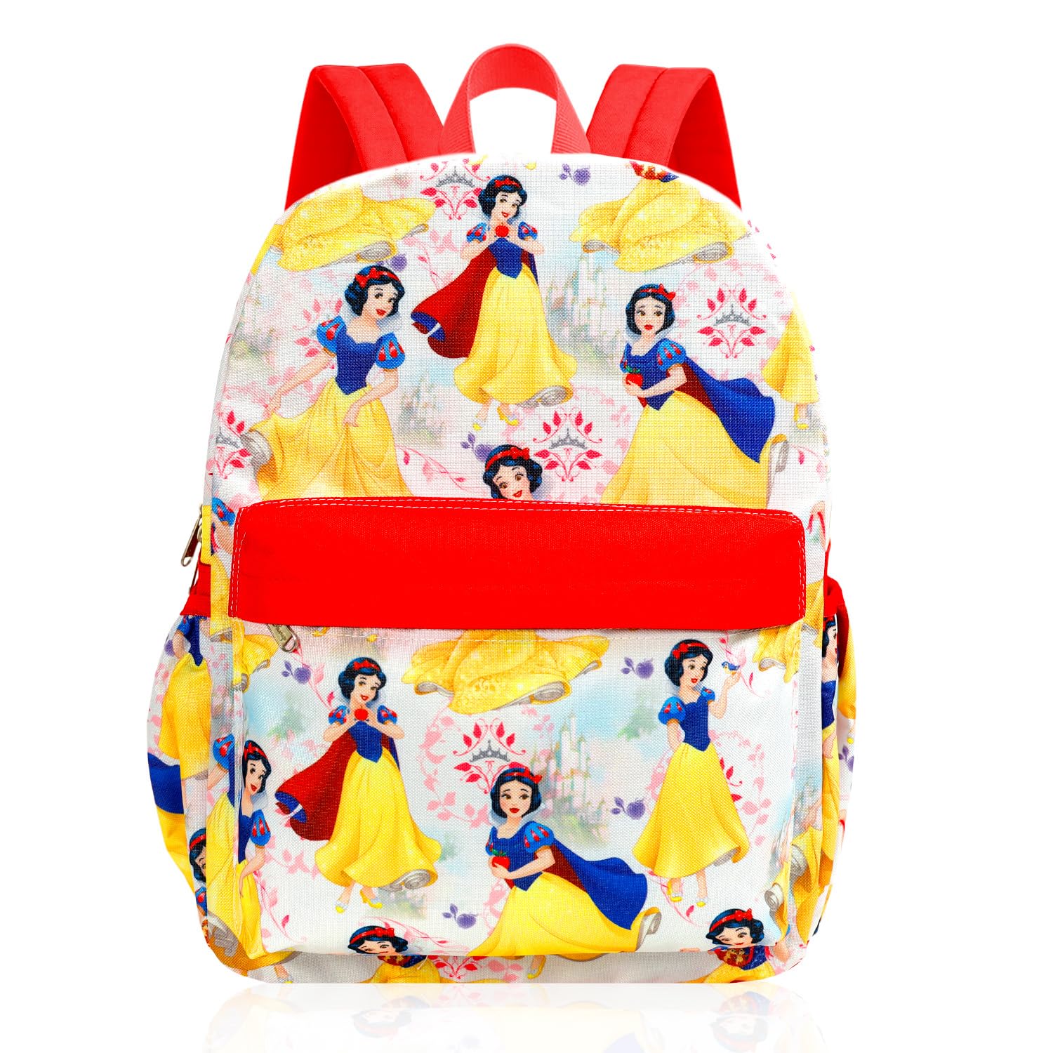Mochila de Blancanieves - grande de 16 pulgadas, Blancanieves y los siete enanitos, útiles escolares Disney para niños