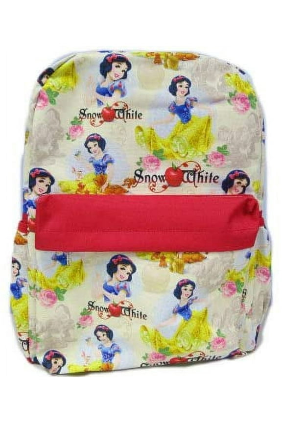Snow White Backpack Red 16" All-Over Print