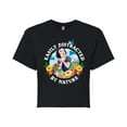 thumbnail image 1 of Disney - Snow White Distracted By Nature - Juniors Cropped Cotton Blend T-Shirt, 1 of 4