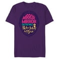 thumbnail image 1 of Disney Snow White Evil Queen’s Magic Mirror Humorous - Short Sleeve Blended T-Shirt for Adults - Customized-Purple, 1 of 5
